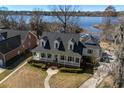 Captivating aerial view of a waterfront property showcasing the home and surrounding landscape at 318 Archibald Dr, Goose Creek, SC 29445