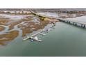 Scenic marina view, complete with boat docks, showcasing the waterfront amenities of the coastal community at 2135 Tides End Rd, Charleston, SC 29412