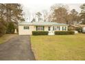Inviting single-story house with well-kept lawn, driveway, and complementary green trim at 424 Salley Ackerman Dr, Cottageville, SC 29435