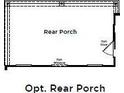 Optional rear porch floor plan with an optional door at 462 Cadbury Loop, Summerville, SC 29486