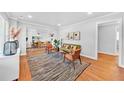 Cozy living room with modern decor, hardwood floors, and an open layout at 1077 Harbor View Rd, Charleston, SC 29412