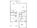 Detailed first floor plan of a home including the kitchen, study, dining room, and primary bedroom at 2964 Lodge Berry Ln, Johns Island, SC 29455