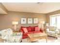 Cozy living room showcasing stylish furnishings and a comfortable seating arrangement at 302 Palmetto Dr # A-302, Isle of Palms, SC 29451