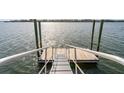 Dock with stairs descending into the water at 384 Blowing Fresh Dr, Charleston, SC 29492