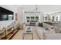 Bright, open-concept living room featuring modern decor, neutral color palette, and scenic views at 1047 Tea Time Dr, Summerville, SC 29485