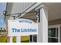 Community sign identifying the Waterside at the Litchfield neighborhood at 1047 Tea Time Dr, Summerville, SC 29485