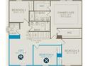 Upstairs floor plan with owner's suite, bath, loft and bedrooms 2, 3 & 4 at 123 Royal Cainhoy Way, Huger, SC 29450