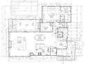 Detailed floor plan displaying the layout of the living room, dining room, and Primary bedroom at 2607 Cameron Blvd, Isle of Palms, SC 29451
