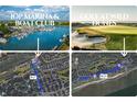 This image showcases community amenities including a marina, boat club, and golf course at 4006 Hartnett Blvd, Isle of Palms, SC 29451