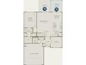 Detailed first floor plan featuring a great room, kitchen, owner's suite, study and 2 car garage at 125 Royal Cainhoy Way, Huger, SC 29450