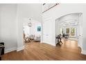 Bright entryway showcasing hardwood floors, modern lighting, and seamless access to multiple living areas at 2912 Yachtsman Dr, Mount Pleasant, SC 29466