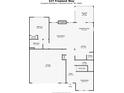 Home floor plan showcasing the layout of the bedrooms, kitchen, living room, and screened porch at 327 Freeland Way, Moncks Corner, SC 29461