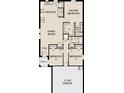 Layout of a three bedroom house with two-car garage, Primary suite, and open kitchen and Gathering room at 719 Pisces Ln, Summerville, SC 29486