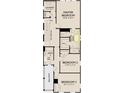 Detailed second floor plan featuring a Primary bedroom, two additional bedrooms, and a convenient laundry room at 820 Gentle Breeze Dr, Summerville, SC 29486