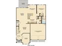 First floor floor plan of the home including the 2 car garage and study room at 544 Richfield Way, Summerville, SC 29486