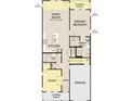 Well-designed floorplan featuring an open-concept living space, primary bedroom, and a study at 947 Dusk Dr, Summerville, SC 29486