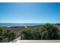 Breathtaking beach view framed by lush vegetation and a wooden walkway to the shore at 1908 Palmetto Boulevard Blvd, Edisto Island, SC 29438