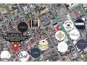 A neighborhood map highlighting local restaurants and businesses at 90 Spring St # Ab, Charleston, SC 29403