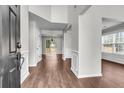Welcoming entryway with beautiful wood-look floors and neutral paint, creating a bright and inviting space at 1158 Peninsula Cove Dr, Charleston, SC 29492