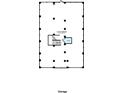 Layout of the basement level showing a two car garage and a storage space at 1679 Cultivation Ln # 459, Mount Pleasant, SC 29466