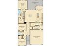 Detailed floorplan showcasing the layout of a house with 3 bedrooms, 2 baths, and open living areas at 1159 Darling St, Summerville, SC 29485