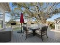 Outdoor deck featuring patio furniture, perfect for entertaining and relaxation at 3075 Maritime Forest Dr, Johns Island, SC 29455