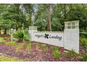 Swaygert's Landing community sign featuring beautiful landscaping and elegant design at 2856 Claybrook St, Johns Island, SC 29455