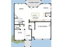 Open-concept floor plan featuring a kitchen, dining area, study, garage, and a covered porch at 211 Clearpath Dr, Summerville, SC 29486
