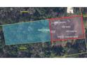 Aerial view of land featuring 1 acre, divided into cleared and wooded areas with existing septic and well at 142-11 Donald Ln, Bonneau, SC 29431