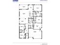 Detailed floorplan showcasing the layout of this spacious new home with multiple bedrooms at 202 Bilge Rd, Ridgeville, SC 29472