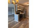 Cozy eat-in kitchen with stainless steel appliances and updated cabinetry at 203 Oakmont Ave # B, Ladson, SC 29456