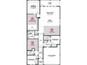 Spacious floor plan featuring open living areas, a primary bedroom, and a two-car garage at 457 White Magnolia St, Moncks Corner, SC 29461
