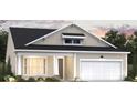 Single-story home with beige siding, a covered entryway, and an attached two-car garage at 1000 Winding Grove Ln, Moncks Corner, SC 29461