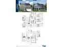 Detailed floor plan showcasing upper and main levels, including elevations and room layouts at 1015 Lacebark Dr, Ridgeville, SC 29472