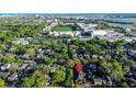 Aerial view of the home with nearby Willson Field and The Citadel, offering a vibrant community setting at 17 8Th Ave # 17G, Charleston, SC 29403