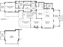 Detailed floor plan of a single-story home with multiple rooms, including a living room, kitchen, and bedrooms at 791 Hughes Rd, Johns Island, SC 29455