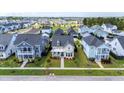 Beautiful aerial view of the property highlighting the surrounding neighborhood, well maintained yards, and location at 113 Grimball St, Summerville, SC 29486