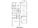 Detailed floor plan showcasing open-concept living spaces, including a kitchen, flex space, and bedrooms at 222 Hayworth Rd, Summerville, SC 29486