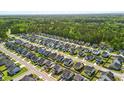 Aerial view showcasing a vibrant neighborhood with lush greenery and well-spaced homes at 306 Todder Trl, Goose Creek, SC 29445