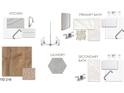 This design selection features kitchen, bath, flooring, and lighting design elements at 755 Maynard Ln, Summerville, SC 29486