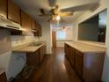 Functional kitchen space with wood cabinets and ample countertop area at 411 Navaho Cir, Summerville, SC 29483