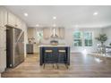 Modern kitchen featuring stainless steel appliances and a large island at 103 Bush Dr, Bonneau, SC 29431