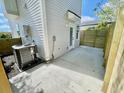 Private fenced backyard with an air conditioning system and plenty of room to entertain at 1956 Beech Ave, North Charleston, SC 29405