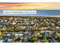 Aerial view of property location offering a short 4 minute walk to beach access at 2530 Jasper Blvd, Sullivans Island, SC 29482