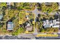 Aerial view of approximate lot lines and length measurements at 2530 Jasper Blvd, Sullivans Island, SC 29482