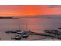 Scenic sunrise view of the waterfront property and the marina at 330 Concord St # 11B, Charleston, SC 29401