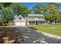 Two-story home with a welcoming front porch, two-car garage, and a spacious front lawn at 8524 Belford Ct, North Charleston, SC 29420