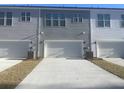 Townhome complex featuring private garages and landscaping at 123 Brown Swiss Cir, Summerville, SC 29483