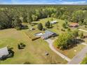 Expansive property with a fenced pool, outbuildings, large lawn, and access to a wooded area at 208 Mini Farm Rd, Bonneau, SC 29431