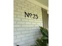 Close up of house address number 